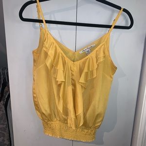 American Rag Ruffle Elastic Tank Top